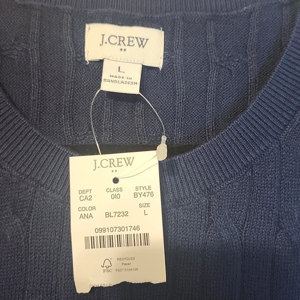 J.crew Navy Blue Sleeveless Sweater Vest